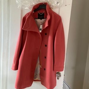 NWT J.Crew Nello Gori wool coral coat